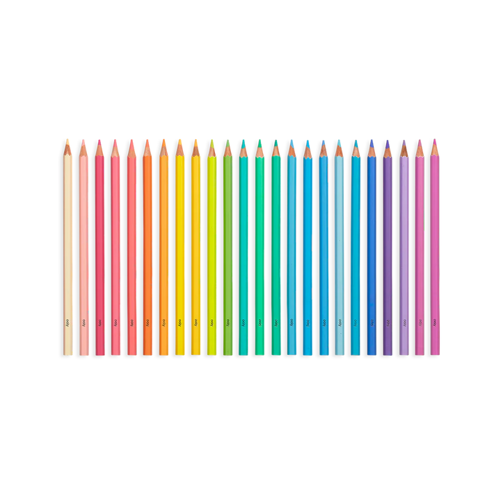 Pastel Hues Coloured Pencils: Set of 24