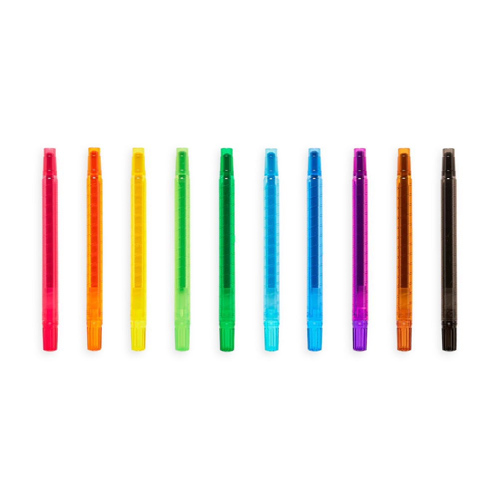 Yummy Yummy Scented Twist-Up Crayons: Set of 10