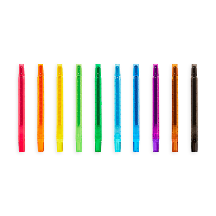 Yummy Yummy Scented Twist-Up Crayons: Set of 10