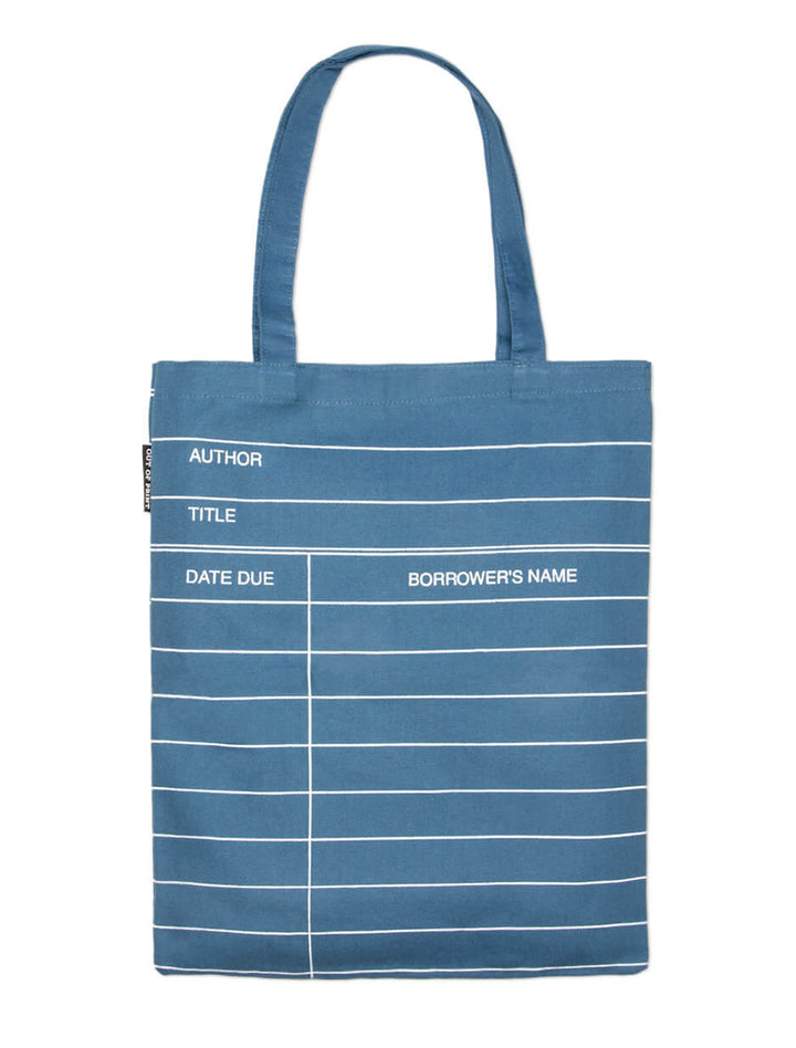 Library Card (Denim): Tote Bag