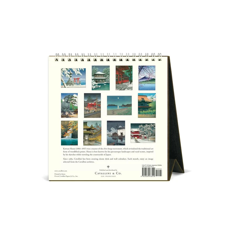 2027 Japanese Woodblock Desk Calendar