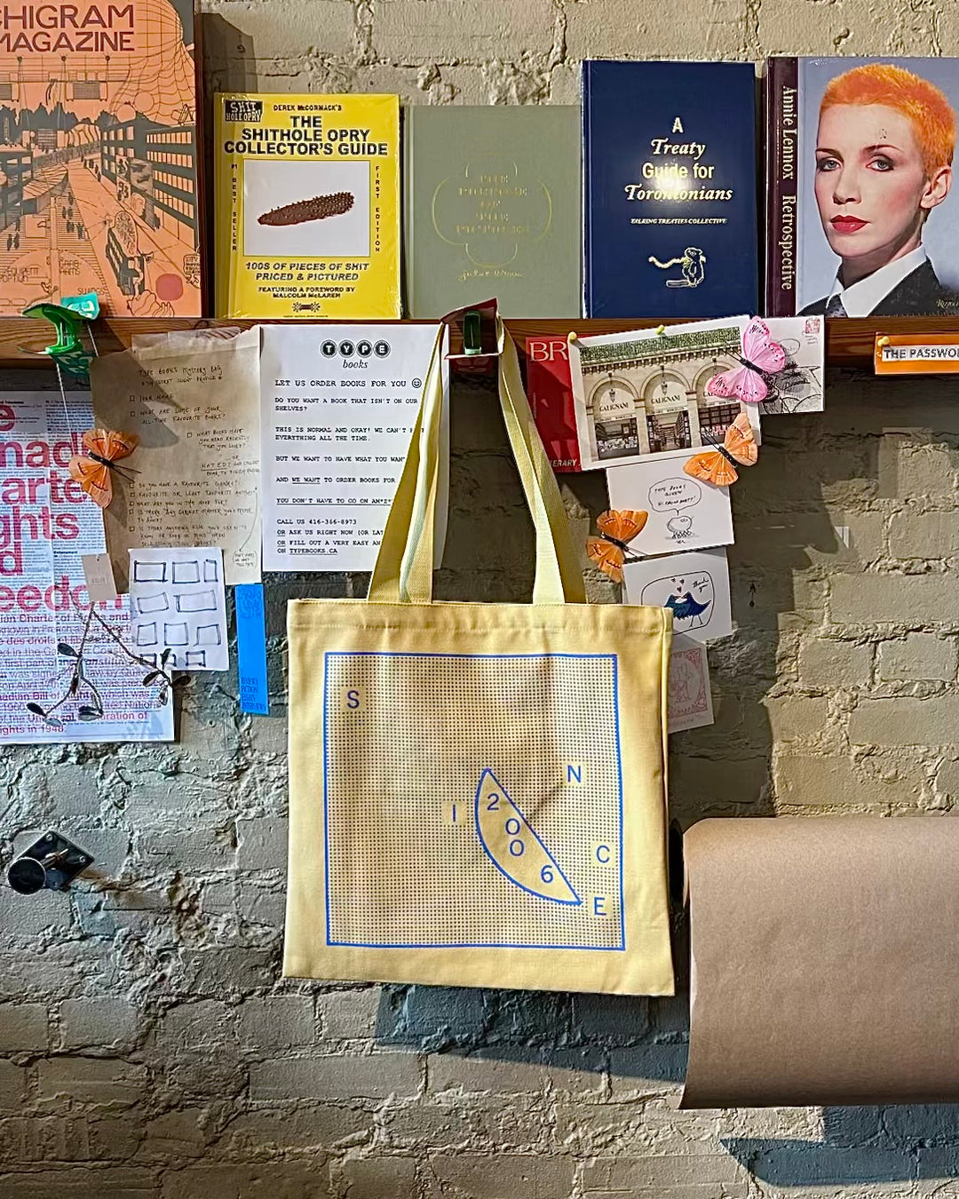 TYPE x Micah Lexier 20th Anniversary Tote (Yellow)