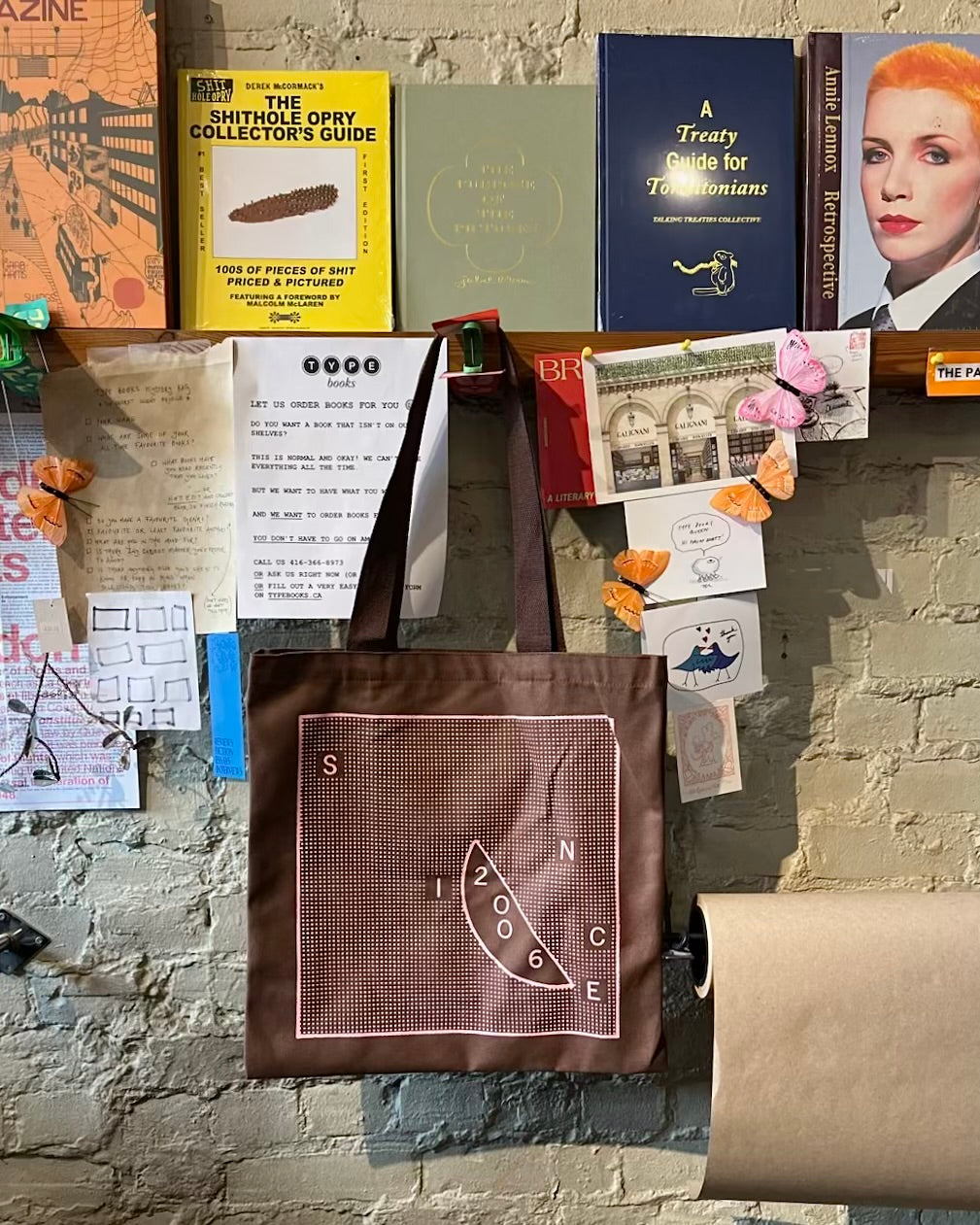 TYPE x Micah Lexier 20th Anniversary Tote (Brown)