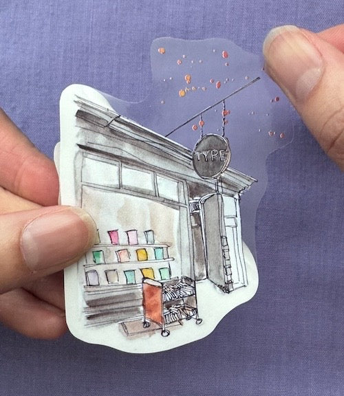 TYPE Books Storefront Sticker