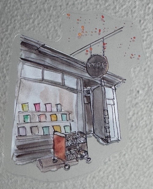 TYPE Books Storefront Sticker
