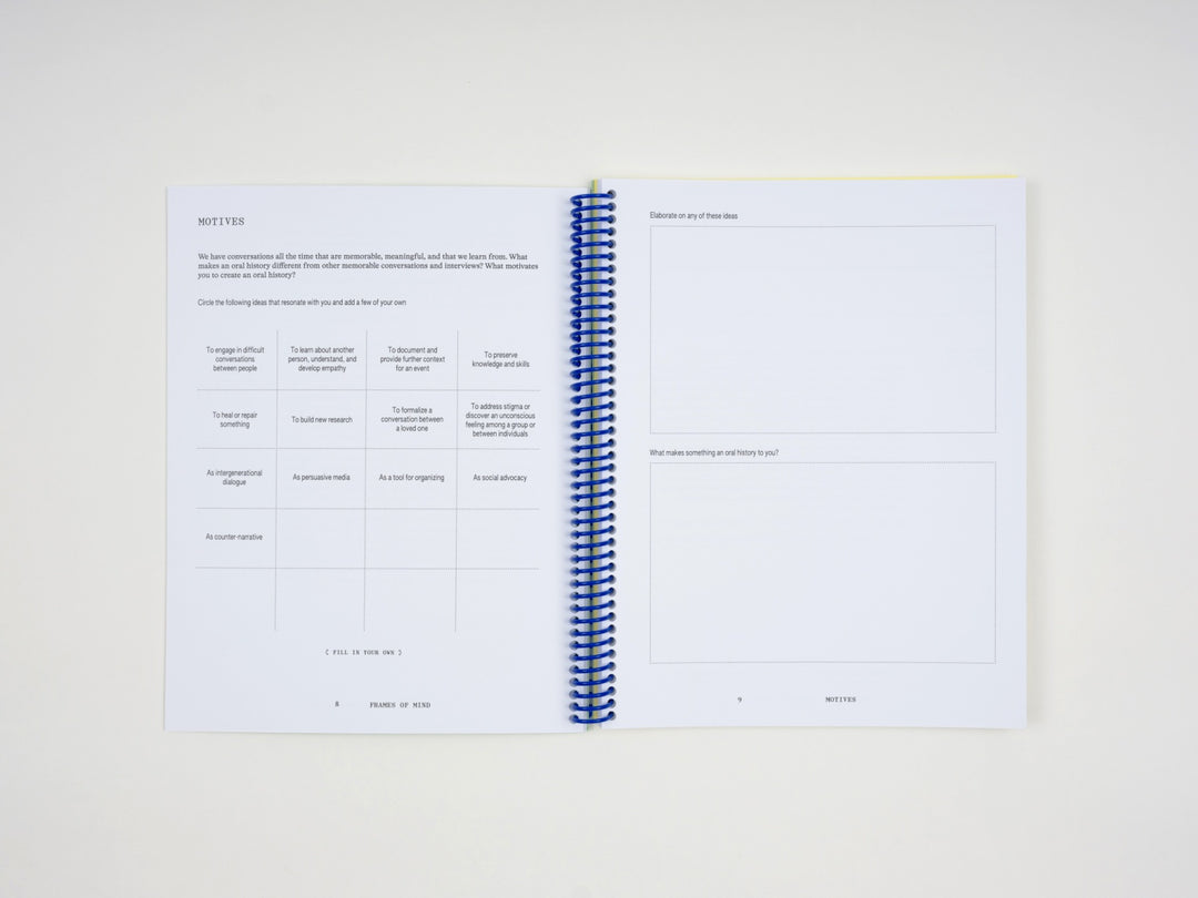 Speaking the Matter: An Oral History Workbook