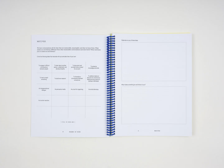 Speaking the Matter: An Oral History Workbook
