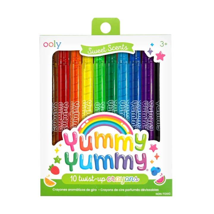 Yummy Yummy Scented Twist-Up Crayons: Set of 10