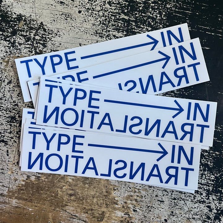 TYPE IN TRANSLATION Sticker