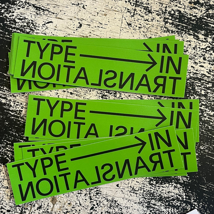 TYPE IN TRANSLATION Sticker