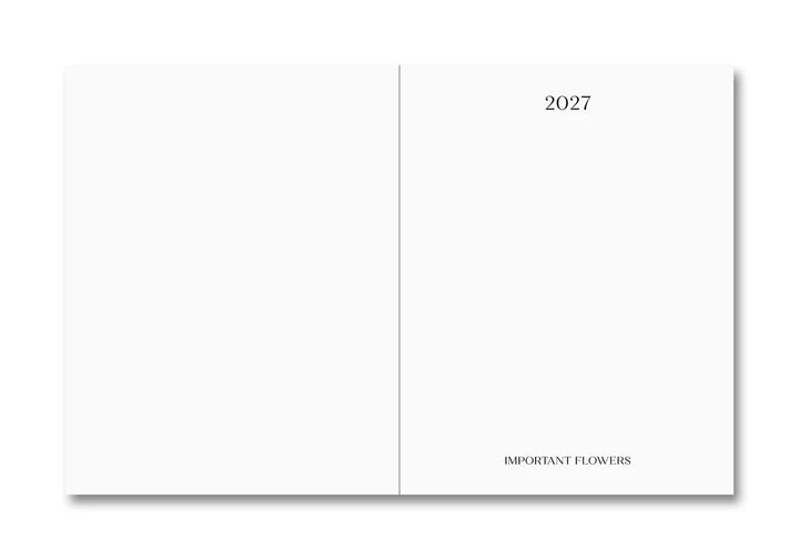 Important Flowers Planner 2027 [OCT.1]