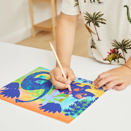 Scratch Art: Dinosaurs