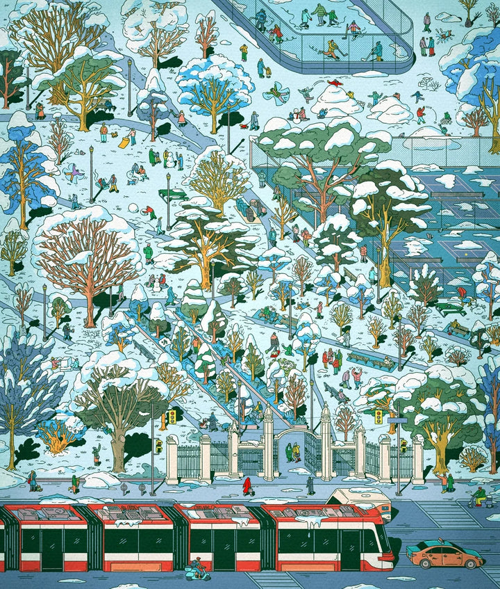 Trinity Bellwoods - Winter Edition | 1,000-Piece Puzzle | Artwork by Kathleen Fu