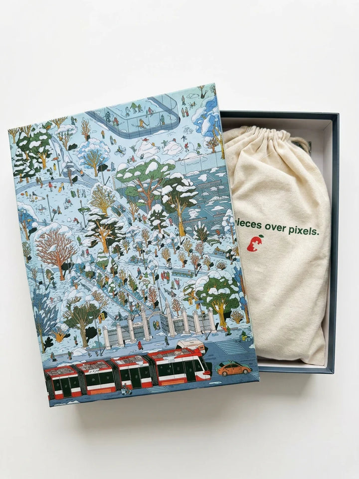 Trinity Bellwoods - Winter Edition | 1,000-Piece Puzzle | Artwork by Kathleen Fu