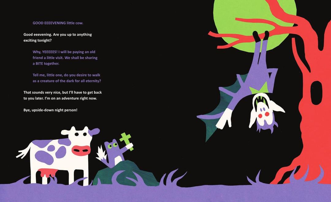 The Cow in the Dark at Night