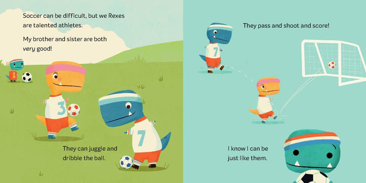 Tiny T. Rex Tries Soccer