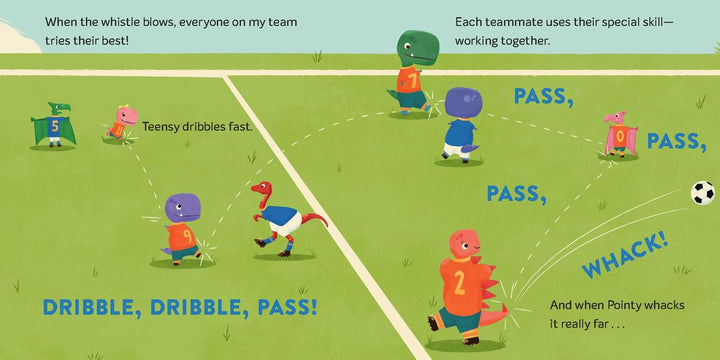 Tiny T. Rex Tries Soccer