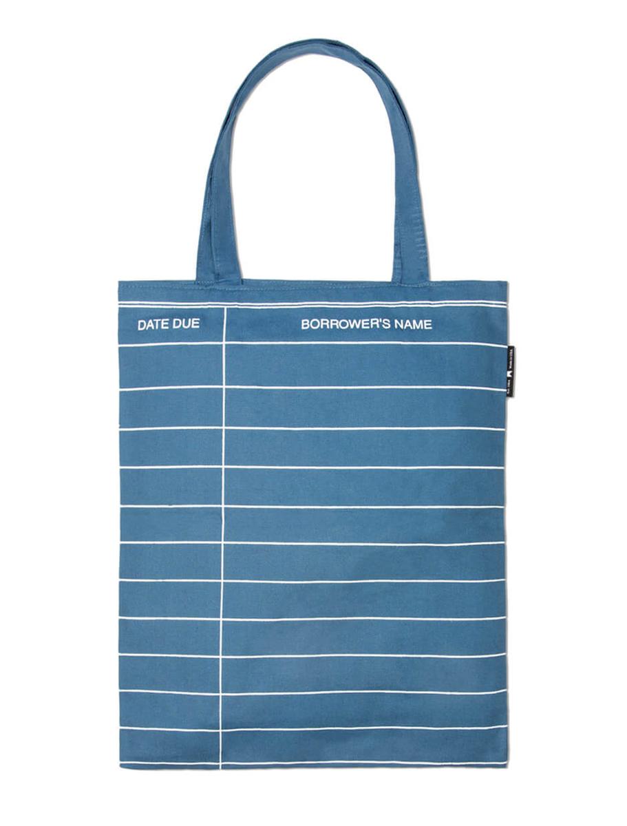 Library Card (Denim): Tote Bag
